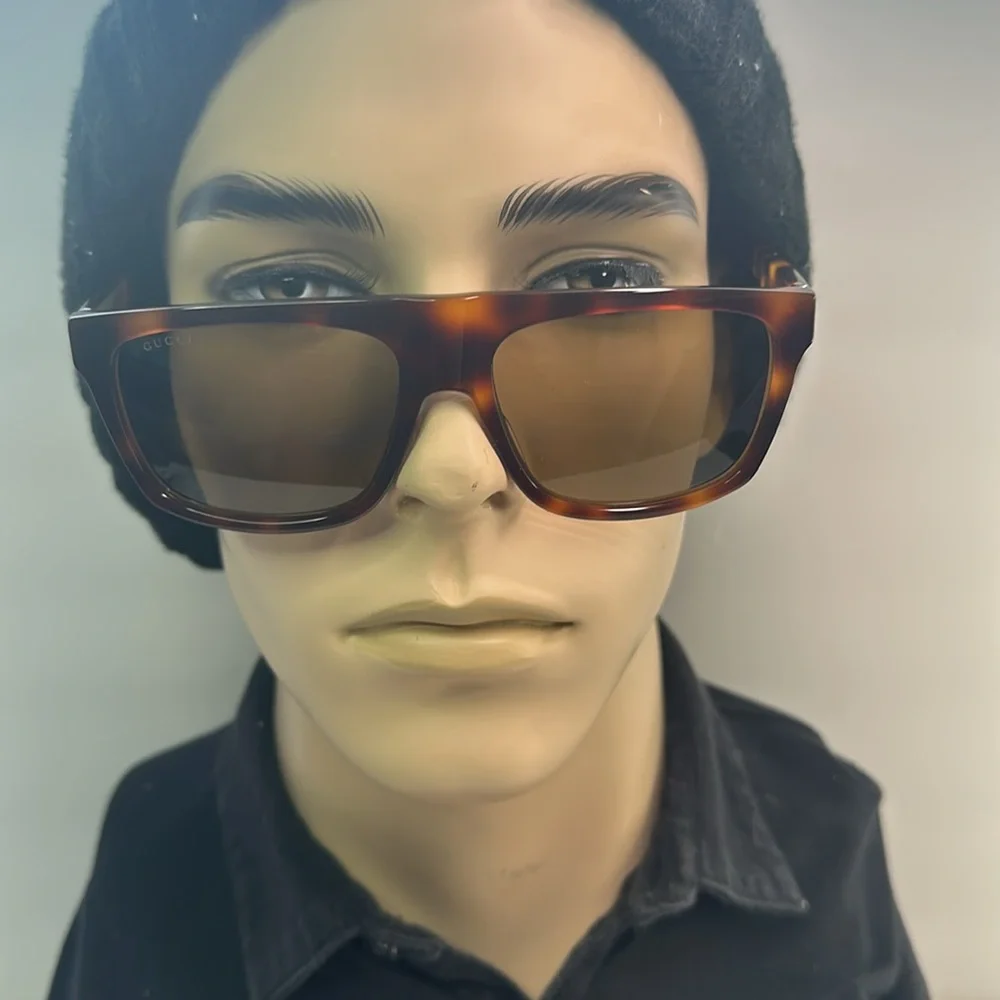 New Authentic Gucci GG0450S 003 57 Men's Sunglasses